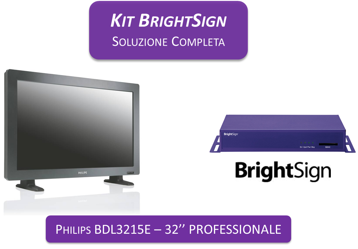 Display Plus BrightSign HD1010 - Philips 32" PRO